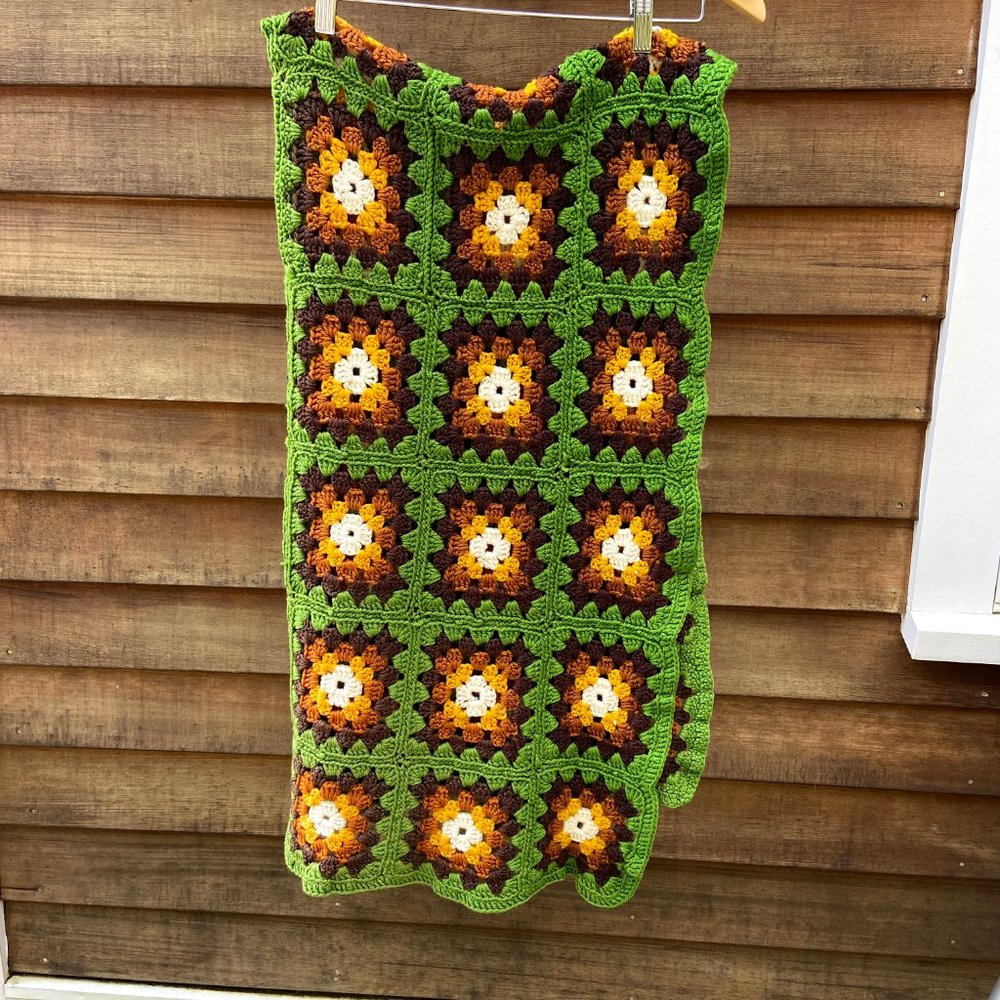 Pair of Vintage Handmade Afghans